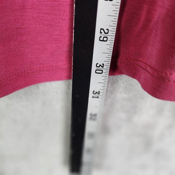 Womens Pink LuLaRoe Simply Comfortable Top Blouse Short Sleeve Round Neck Size L - Picture 7 of 8